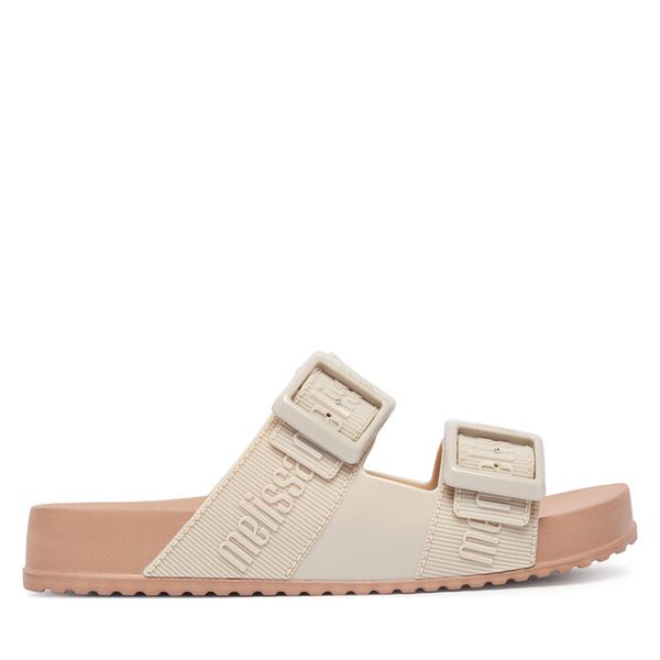 Klapki Melissa. Brązowe klapki damskie Melissa, bez wzorów, bez obcasa, bez zapięcia. Za 314.99 zł.