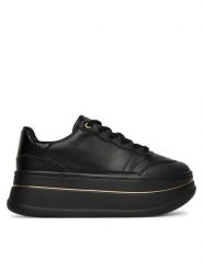 DeeZee Sneakersy AM25234 Czarny. Czarne obuwie sportowe damskie DeeZee, z materiału, bez zapięcia. Za 159.99 zł.