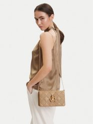 LOVE MOSCHINO Torebka JC4269PP0OKH1209 Beżowy. Brązowe torebki wieczorowe damskie Love Moschino, bez wzorów, ze skóry, bez dodatków. Za 819.99 zł.