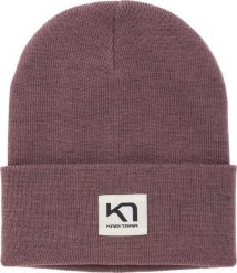 Czapka zimowa damska Kari traa ROTHE BEANIE. Brązowe czapki damskie Kari Traa, na zimę, z aplikacjami, z poliesteru. Za 183.27 zł.