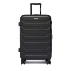 Walizka średnia GINO ROSSI. Czarne walizki Gino Rossi, bez wzorów, średnie. Za 279.99 zł.