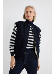 Josephine & Co Kamizelka "Alex" w kolorze granatowo-białym rozmiar: 44. Białe kamizelki damskie Josephine & Co, bez wzorów, z wełny, bez kaptura. Za 312.58 zł.