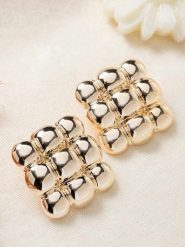 Lodie Silver Pozłacane kolczyki-wkrętki rozmiar: onesize. Szare kolczyki damskie Lodie Silver, metalowe. Za 52.99 zł.