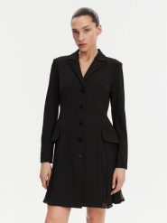 DKNY Sukienka koktajlowa DD4K1D67 Czarny Regular Fit. Czarne sukienki damskie DKNY, bez wzorów, z syntetyku, wizytowe, bez ramiączek. Za 429.99 zł.