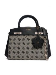 Guess Torebka Melinda HWJP99 02060 Czarny. Czarne kuferki damskie Guess, z aplikacjami, ze skóry, bez dodatków. Za 679.99 zł.
