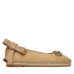 Espadryle Alma En Pena. Brązowe espadryle damskie Alma En Pena, bez wzorów, bez obcasa. Za 369.99 zł.