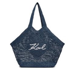 Torebka KARL LAGERFELD. Niebieskie torebki klasyczne damskie KARL LAGERFELD, bez dodatków. Za 849.99 zł.