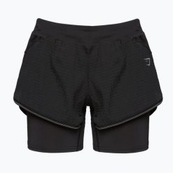 Spodenki treningowe damskie Gymshark Speed. Czarne obuwie sportowe damskie Gymshark, bez zapięcia, na fitness i siłownię. Za 109.99 zł.