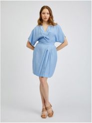 Orsay Sukienka w kolorze błękitnym rozmiar: 36. Niebieskie sukienki damskie Orsay, bez wzorów, bez ramiączek. Za 100.99 zł.