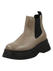 Steve Madden Skórzane sztyblety w kolorze jasnobrązowo-czarnym rozmiar: 38. Brązowe botki damskie Steve Madden, z materiału. Za 251.55 zł.