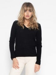 Perfect Cashmere Kaszmirowy sweter "Shannon" w kolorze czarnym rozmiar: XL. Czarne swetry klasyczne damskie Perfect Cashmere, xl, z kaszmiru, bez kołnierzyka. Za 197.63 zł.