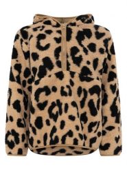 Zwillingsherz Bluza polarowa "Big Leo" w kolorze beżowym rozmiar: S. Brązowe bluzy damskie Zwillingsherz, s, bez wzorów, z polaru, bez kaptura. Za 130.99 zł.