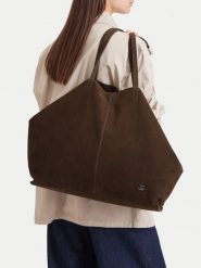 G-Star Torebka EO-LDA845A Beżowy ciemny. Brązowe shopper bag G-Star, bez wzorów, bez dodatków. Za 499.99 zł.