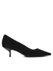 Guess Czółenka FLFDNR SUE08 Czarny. Czarne czółenka damskie Guess, z aplikacjami, ze skóry, bez obcasa. Za 679.99 zł.