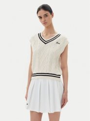 Guess Sweter V5GR00 Z3FB1 Biały Classic Fit. Białe swetry klasyczne damskie Guess, xxs, z bawełny, bez kołnierzyka. Za 259.99 zł.
