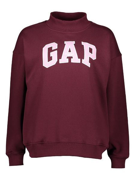 GAP Bluza w kolorze bordowym rozmiar: XXS/XS. Czerwone bluzy damskie GAP, xs, bez wzorów, bez kaptura. Za 224.95 zł.