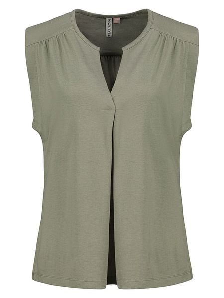 Eight2Nine Bluzka w kolorze khaki rozmiar: XL. Brązowe bluzki damskie Eight2Nine, xl, bez wzorów, bez kołnierzyka, bez ramiączek. Za 53.66 zł.