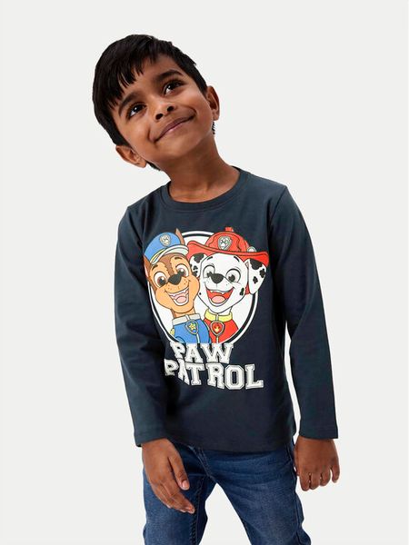 NAME IT Bluzka 13232351 Granatowy Regular Fit. Niebieskie t-shirty i koszulki chłopięce Name it, bez wzorów, z bawełny, bez kołnierzyka, bez ramiączek. Za 59.99 zł.