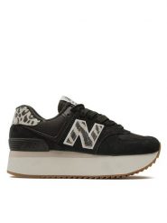 New Balance Sneakersy WL574ZDA Czarny. Czarne obuwie sportowe damskie New Balance, ze skóry, bez zapięcia. Za 419.99 zł.