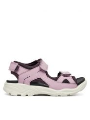 ECCO Sandały Biom Raft 70060261137 Różowy. Czerwone sandały dziewczęce ECCO, ze skóry, bez obcasa, bez zapięcia. Za 299.99 zł.