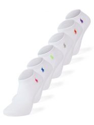 Polo Ralph Lauren skarpetki do trampek w 6-paku Kobiety biały, ONE SIZE. Białe skarpetki damskie Polo Ralph Lauren, bez wzorów. Za 199.95 zł.
