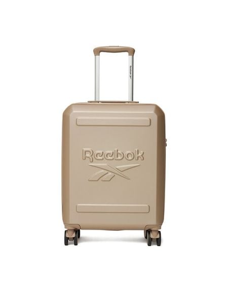 Reebok Walizka kabinowa CEO-RBK-WAL-023-CCC-S-1 Beżowy. Brązowe walizki Reebok, bez wzorów, z tworzywa sztucznego. Za 259.99 zł.