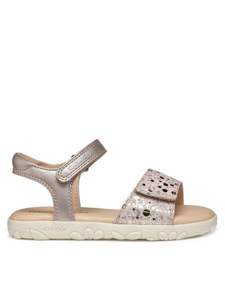 Geox Sandały J Haiti J028ZA 007NF C8W2U S Różowy. Czerwone sandały dziewczęce Geox, ze skóry, bez obcasa, bez zapięcia. Za 269.99 zł.