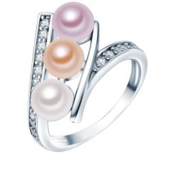 Valero Pearls Pierścionek z perłą srebro wysokiej próby Cyrkonia Perła hodowlana słodkowodna srebrny Pierścionki 1 ct Damski. Szare pierścionki damskie Valero Pearls, z cyrkonią, srebrne. Za 237.99 zł.