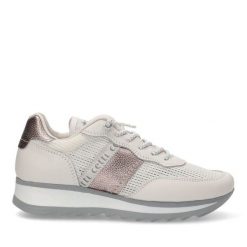 Buty CETTI C849SRA V25 Biały. Białe obuwie sportowe casual damskie QUERCETTI, ze skóry, bez zapięcia. Za 406.99 zł.