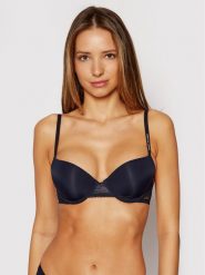 Tommy Hilfiger Biustonosz balkonetka UW0UW02420 Granatowy. Niebieskie biustonosze Tommy Hilfiger, bez wzorów, z syntetyku. Za 129.99 zł.