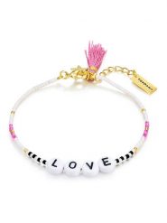 Yokoamii Bransoletka "Love" rozmiar: onesize. Białe bransoletki damskie Yokoamii, ze stali. Za 39.99 zł.