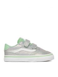 Vans Tenisówki C-BROOKLYN LS V VN000D7XEMK1 Srebrny. Szare buty sportowe dziewczęce Vans, bez wzorów, z materiału, bez zapięcia. Za 169.99 zł.