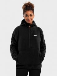 Siroko Bluza polarowa "Avoriaz" w kolorze czarnym rozmiar: XXL. Czarne bluzy damskie SIROKO, xxl, bez wzorów, z polaru, bez kaptura. Za 144.58 zł.