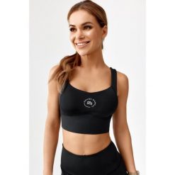 Stanik top sportowy treningowy szybkoschnący Rough Radical Sports Bra Hamptons. Czarne biustonosze sportowe damskie ROUGH RADICAL, bez wzorów. W wyprzedaży za 110.41 zł.