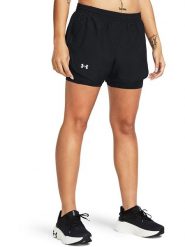 Under Armour Szorty sportowe "Fly By" w kolorze czarnym rozmiar: S. Czarne spodenki sportowe damskie Under Armour, s, bez wzorów, z materiału, outdoorowe. Za 113.90 zł.