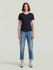 G-Star Dżinsy - Boyfriend fit - w kolorze niebieskim rozmiar: W27/L32. Niebieskie jeansy damskie G-Star, z podwyższonym stanem. Za 242.13 zł.