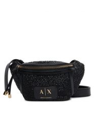 Armani Exchange Nerka XW002655 AF27000 MC043 Czarny. Czarne nerki i saszetki damskie Armani Exchange, bez wzorów, ze skóry. Za 514.99 zł.