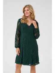 Kaffe Sukienka w kolorze zielonym rozmiar: L. Zielone sukienki damskie Kaffe, bez wzorów, z koronki, bez ramiączek. Za 152.99 zł.