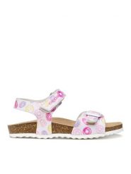 Geox Sandały J Adriel Girl J028MC 00004 C1Z8D S Różowy. Czerwone sandały dziewczęce Geox, ze skóry, bez obcasa, bez zapięcia. Za 209.99 zł.