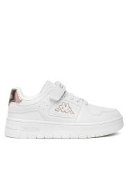 Kappa Sneakersy YG240060-01S Biały. Białe buty sportowe dziewczęce Kappa, bez wzorów, z materiału, bez zapięcia. Za 119.99 zł.