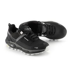 Niskie buty terenowe wodoodporne unisex Alpine Pro Qede 2. Czarne obuwie trekkingowe damskie Alpine Pro, bez zapięcia. W wyprzedaży za 449.00 zł.