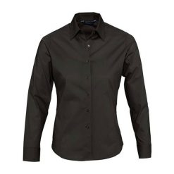 Damska Koszula Biznesowa Z Długim Rękawem Eden Stretch. Czarne koszule damskie SOL'S, s, bez wzorów, biznesowe, bez kołnierzyka, bez ramiączek. Za 144.99 zł.