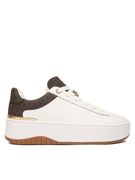 MICHAEL Michael Kors Sneakersy Dottie 43F5DTFS2L Biały. Białe obuwie sportowe damskie MICHAEL Michael Kors, ze skóry, bez zapięcia. Za 769.99 zł.