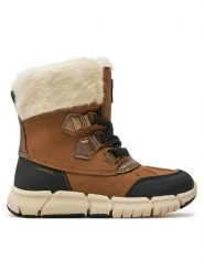 Geox Śniegowce J Flexyper Girl B Ab J46APA 0AU50 C6175 M Brązowy. Brązowe kozaki dziewczęce Geox, bez wzorów, ze skóry, bez obcasa, bez zapięcia. Za 389.99 zł.
