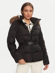 Guess Kurtka puchowa New Olga W4BL53 WEX52 Czarny Regular Fit. Czarne kurtki damskie Guess, l, z aplikacjami, z puchu, bez kaptura. Za 869.99 zł.