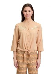 CARTOON Bluzka w kolorze beżowym rozmiar: 36. Brązowe bluzki damskie Cartoon, bez wzorów, bez kołnierzyka, bez ramiączek. Za 104.99 zł.