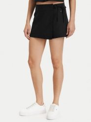 Tommy Jeans Spódnico-szorty DW0DW22267 Czarny Regular Fit. Czarne szorty damskie Tommy Jeans, bez wzorów, z jeansu. Za 369.99 zł.