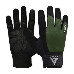 Rękawiczki RDX W1F Full Finger. Zielone rękawiczki damskie RDX SPORTS, bez wzorów. Za 79.99 zł.