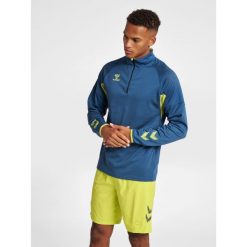 Bluza rozpinana do połowy Hummel Lead Pro. Niebieskie bluzy damskie Hummel, m, bez wzorów, bez kaptura. W wyprzedaży za 246.70 zł.