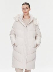Calvin Klein Płaszcz zimowy Modern K20K205948 Écru Relaxed Fit. Płaszcze damskie Calvin Klein, na zimę, s, bez wzorów, z syntetyku, bez kaptura. Za 1,049.00 zł.